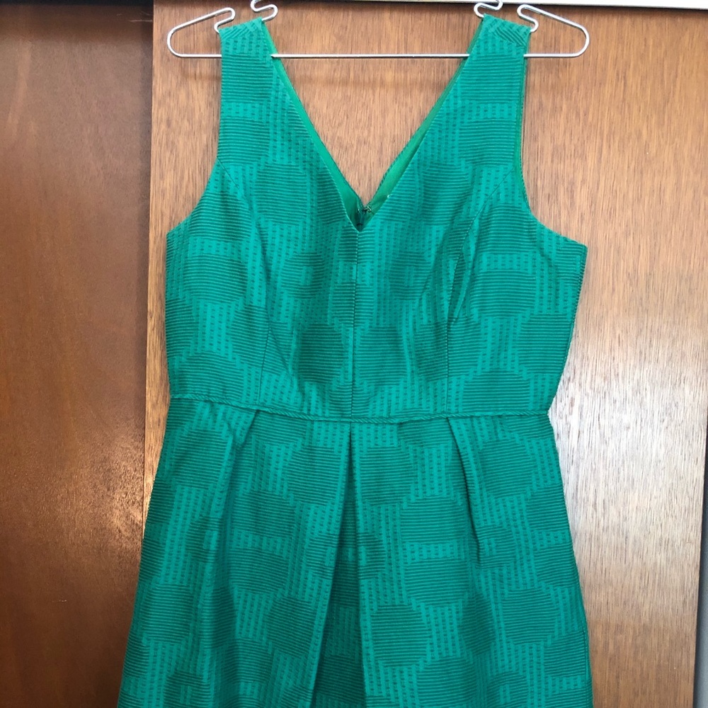 Emerald green sleeveless J. Crew Factory Dress